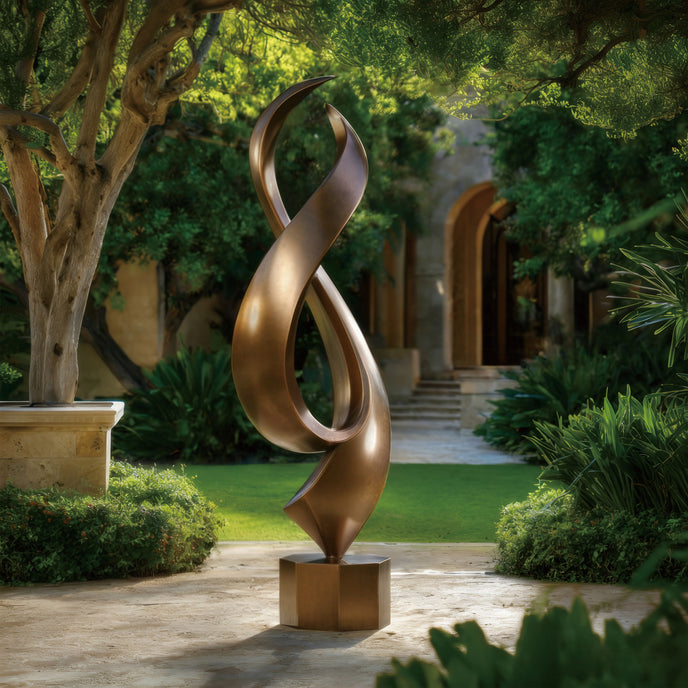 Modern Contemporary Bronze Sculpture 