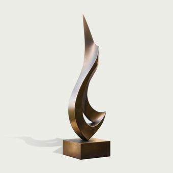 Abstract Bronze Sculpture 