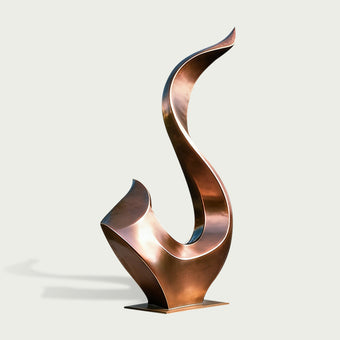 Modern Abstract Bronze Sculpture 