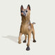 Lifelike Bronze German Shepherd Statue 