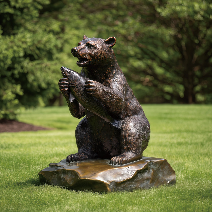 Realistic Bronze Animal Wildlife Sculpture 