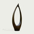Modern  Abstract Teardrop Bronze Sculpture on a white background