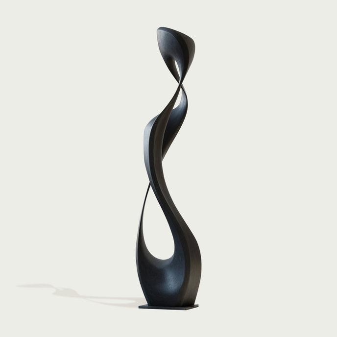 Contemporary Abstract Sculpture Elegant Muse on a white background
