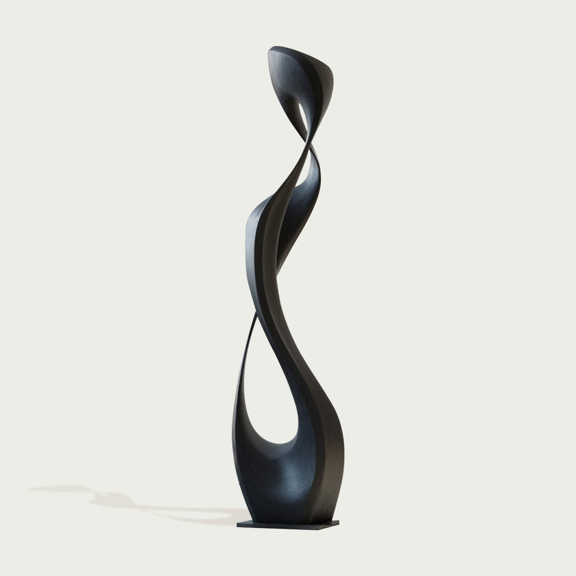 Contemporary Abstract Sculpture Elegant Muse on a white background