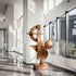 Abstract Geometric Bronze Sculpture 