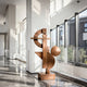 Abstract Geometric Bronze Sculpture 