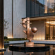 Abstract Geometric Bronze Sculpture 