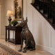 Steadfast Guardian Dog Sculpture Contemporary Sculpture in a luxury house