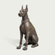 Steadfast Guardian Dog Sculpture Contemporary Sculpture on a white background