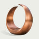 Abstract Contemporary Crescent Bronze Sculpture Water Fountain on a white background