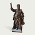 Apostle Paul Holding Sword And Book Classic Bronze Figure Statue on a white background
