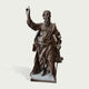 Apostle Paul Holding Sword And Book Classic Bronze Figure Statue on a white background