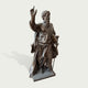 Apostle Paul Holding Sword And Book Classic Bronze Figure Statue on a white background