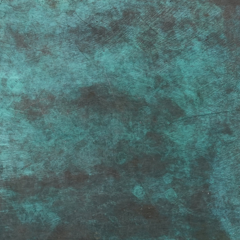 Bronze Color Sample Patina Blue
