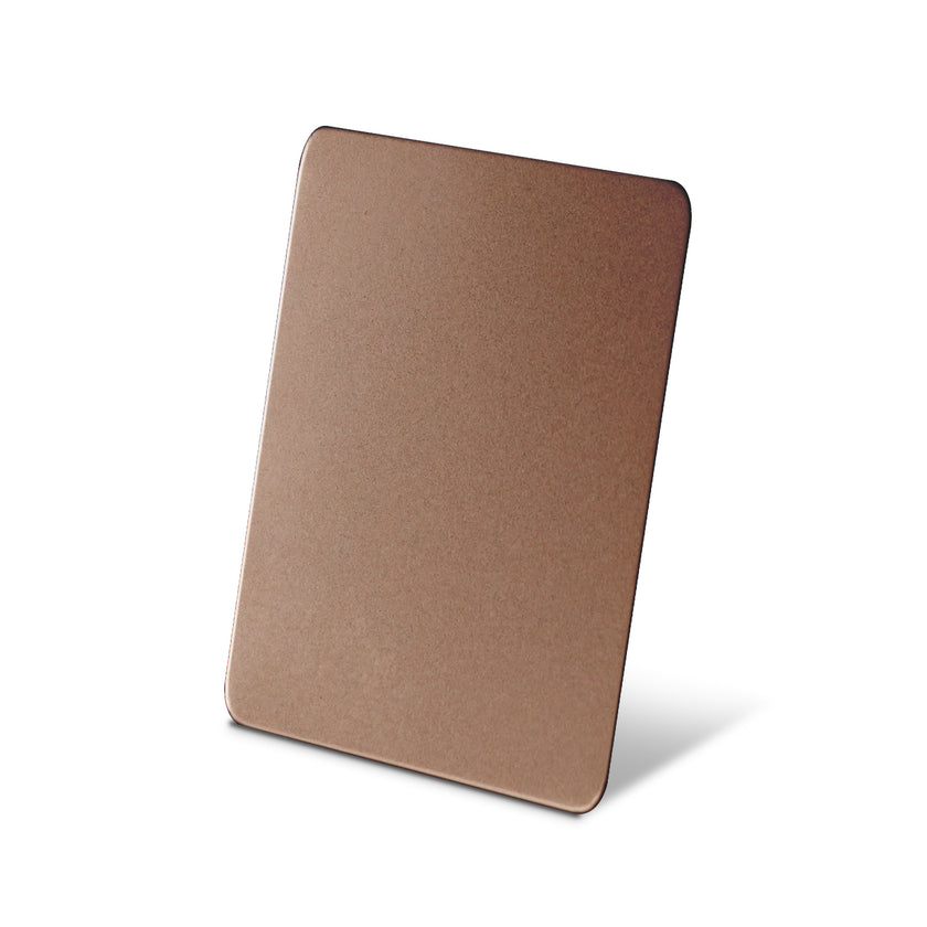 Stainless Steel Color Sample Matte Brown
