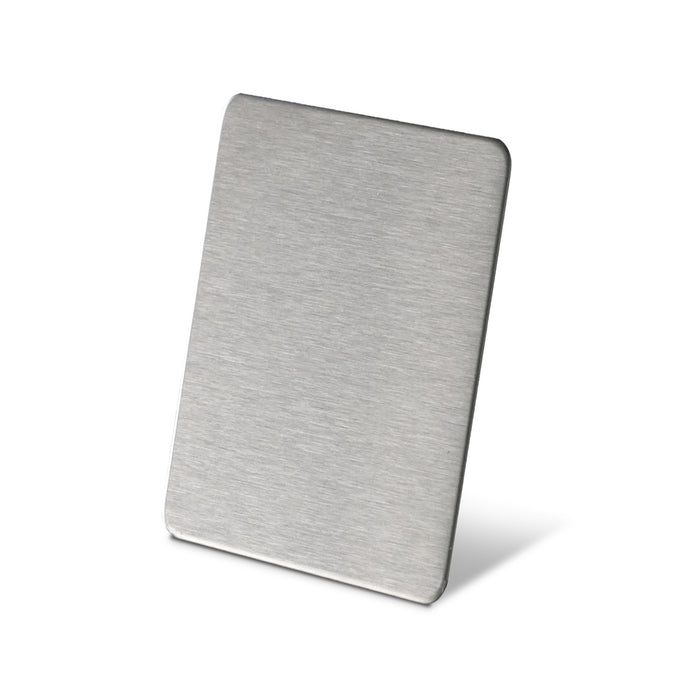 Stainless Steel Color Sample Brushed Silver