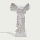 Classic Greek Winged Victory Of Samothrace Marble Statue Replica on a white background