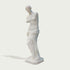 Venus de milo greek goddess sculpture replica on a light gray background