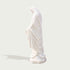 Our Lady Of Grace Virgin Mary Marble Statue on a white background
