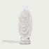Our Lady Of Grace Virgin Mary Marble Statue on a white background
