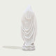 Our Lady Of Grace Virgin Mary Marble Statue on a white background