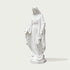 Our Lady Of Grace Virgin Mary Marble Statue on a white background