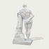 Classic farnese hercules marble statue replica  on a light gray background