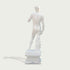Classic Michelangelo's David Marble Statue Replica on a light gray background