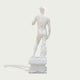 Classic Michelangelo's David Marble Statue Replica on a light gray background
