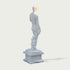 Classic Michelangelo's David Marble Statue Replica on a light gray background