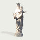 Blessed Virgin Mary And Christ Child Marble Statue on a white background