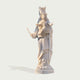 Blessed Virgin Mary And Christ Child Marble Statue on a white background