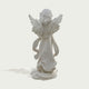 Standing Praying Child Angel Marble Statue on a light gray background