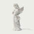 Standing Praying Child Angel Marble Statue on a light gray background