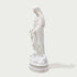 Mother Mary Our Lady Of Grace Marble Statue on a white background