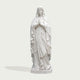 Graceful Our Lady of the Rosary Marble Statue  on a white background