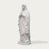 Graceful Our Lady of the Rosary Marble Statue  on a white background
