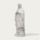 Graceful Our Lady of the Rosary Marble Statue  on a white background