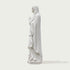 Graceful Our Lady of the Rosary Marble Statue  on a white background