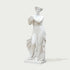 Elegant Autumnal Harvest Marble Statue With Grapes on a white background