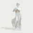 Elegant Autumnal Harvest Marble Statue With Grapes on a white background