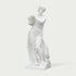 Classic Four Seasons Flora Marble Statue With Flower Basket on a white background.
