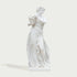 Classic Four Seasons Flora Marble Statue With Flower Basket on a white background.
