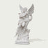 Mythological Love Cupid and Psyche Marble Statue on a white background