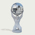 Majestic Atlas Holding Globe Marble Statue on a white background