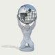 Majestic Atlas Holding Globe Marble Statue on a white background