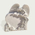 INFINITY Natural White Marble Angel Statue Memorial Monument for Private Gardens and Courtyards IM-033