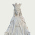 INFINITY Crowned Our Lady of Grace White Marble Statue for Modern Luxury Courtyards IM-036