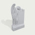 INFINITY Large Natural White Marble Weeping Angel Memorial Sculpture IM-038