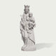 Virgin Mary And Child Marble Statue Outdoor Sculptureon a white background